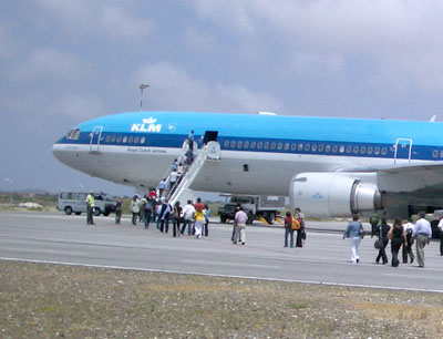 KLM op de terugreis vanuit Ecuador 